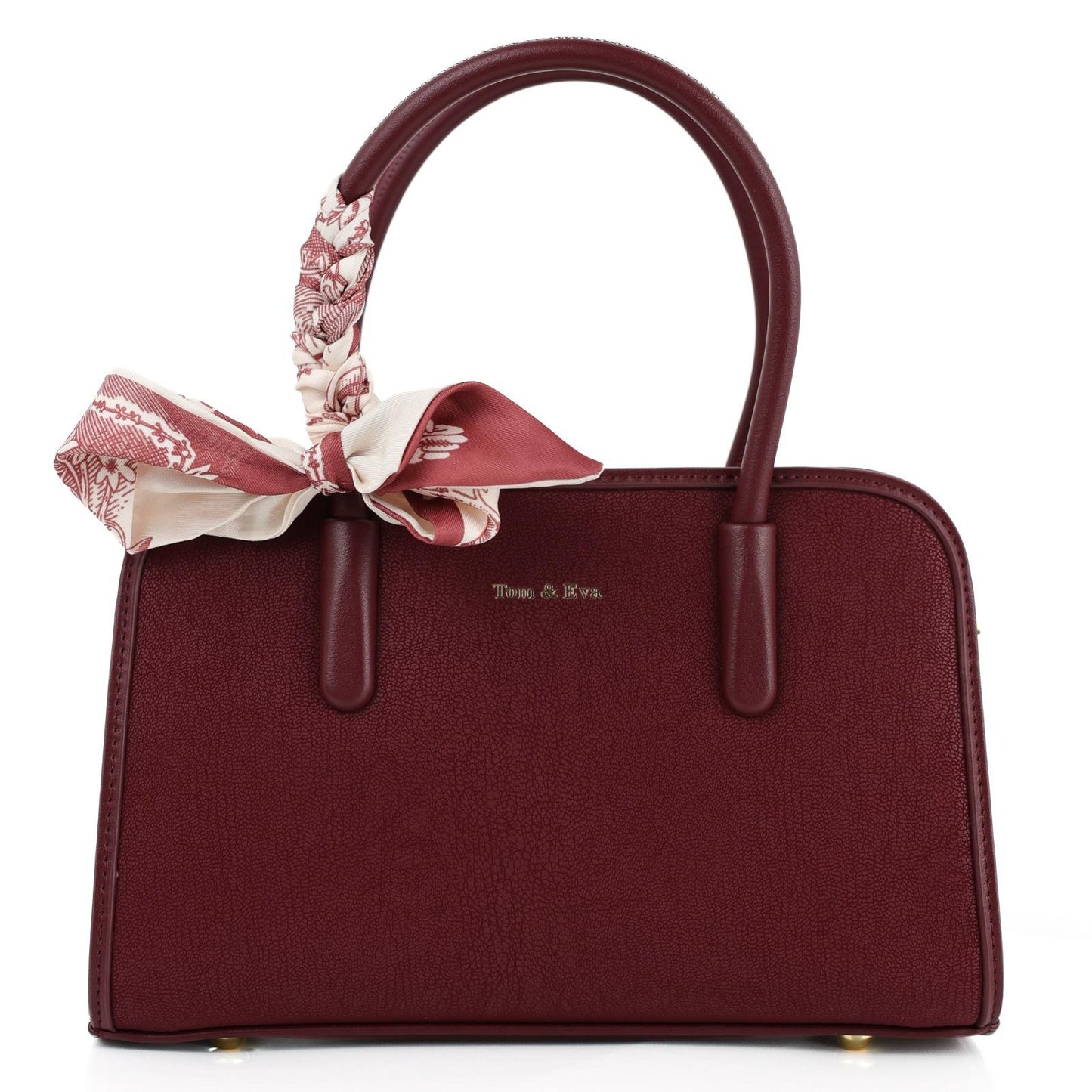 Sac à Main Femme en Cuir TOM & EVA – Bordeaux #TE1037