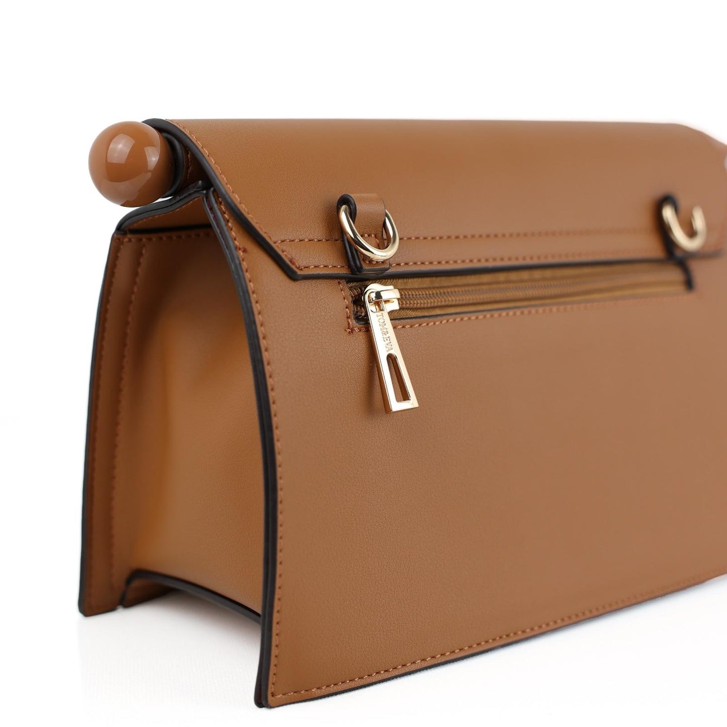 Sac à Main Femme en Cuir TOM & EVA – Camel #TE1027