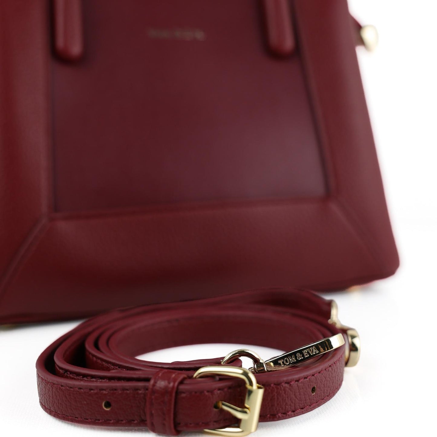 Sac à Main Femme en Cuir TOM & EVA – Bordeaux #TE1030