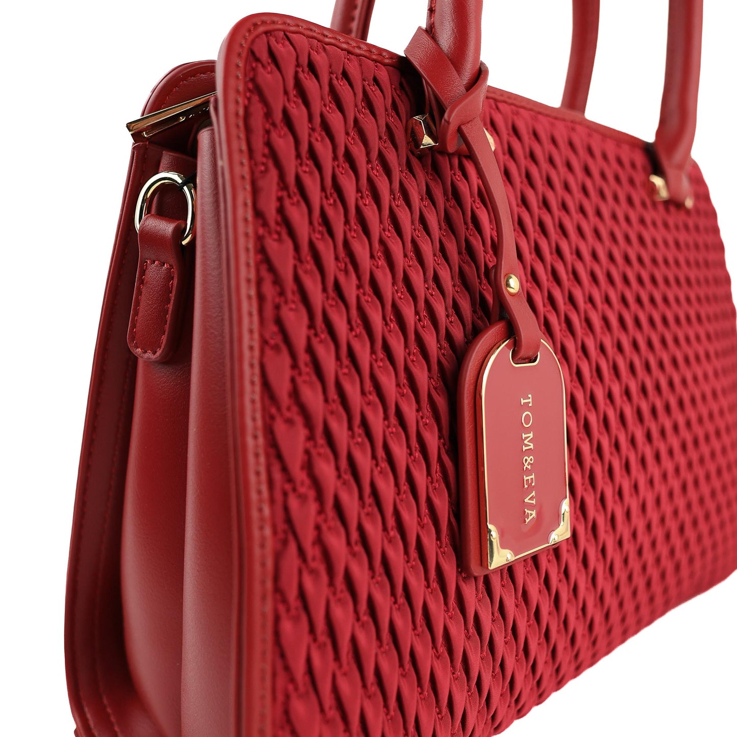 Sac à Main Femme en Cuir TOM & EVA – Bordeaux #TE1024