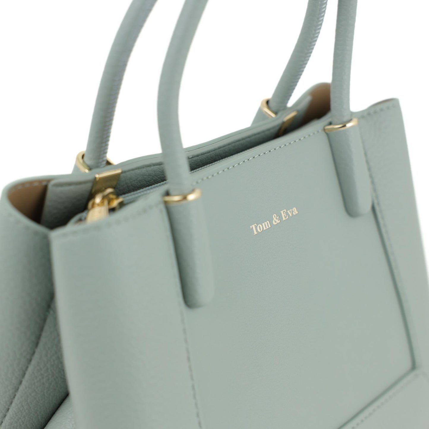 Sac à Main Femme en Cuir TOM & EVA – Bleu Glacier #TE1035