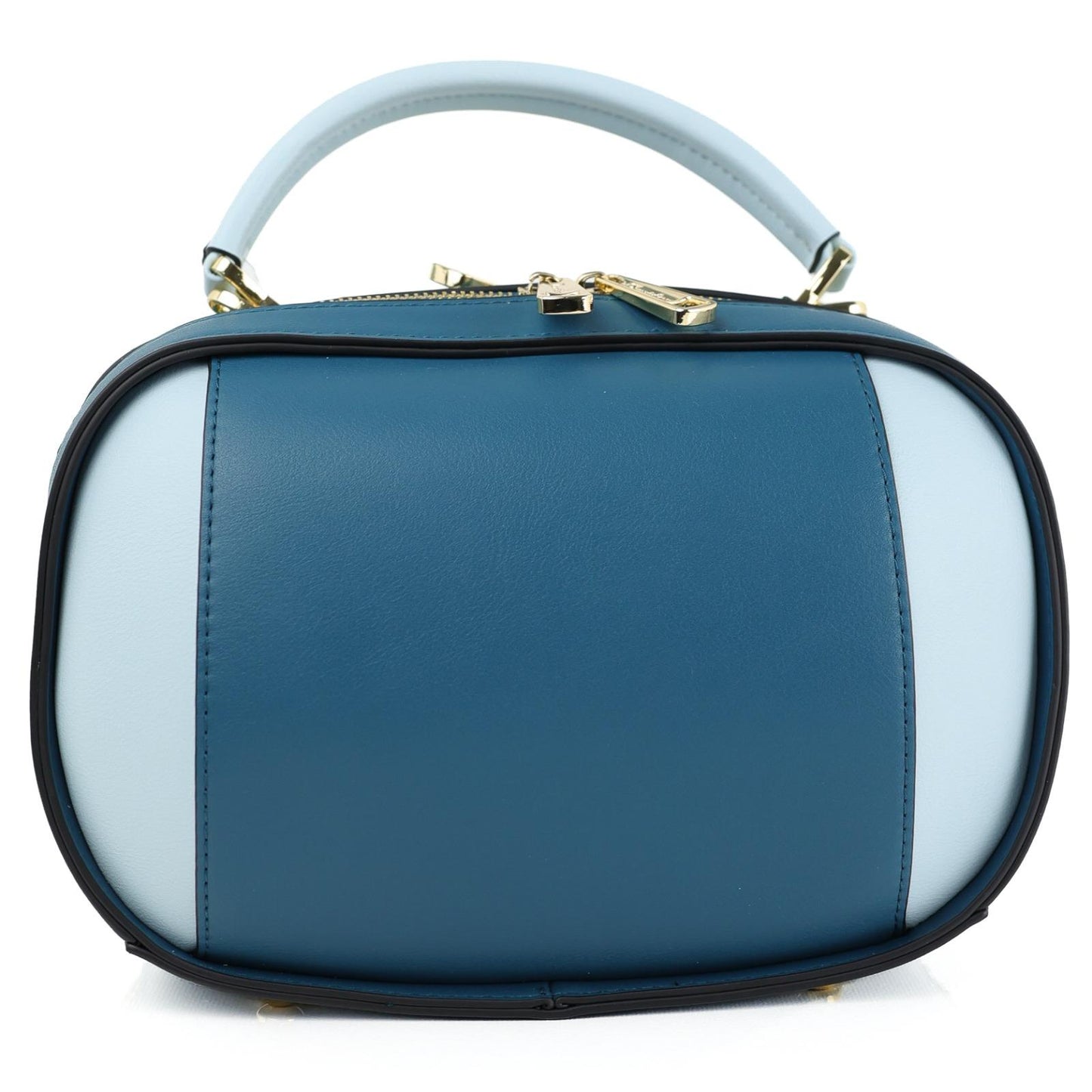 Sac à Main et Portefeuille Femme en Cuir TOM & EVA – Bleu Pétrole #TE1025