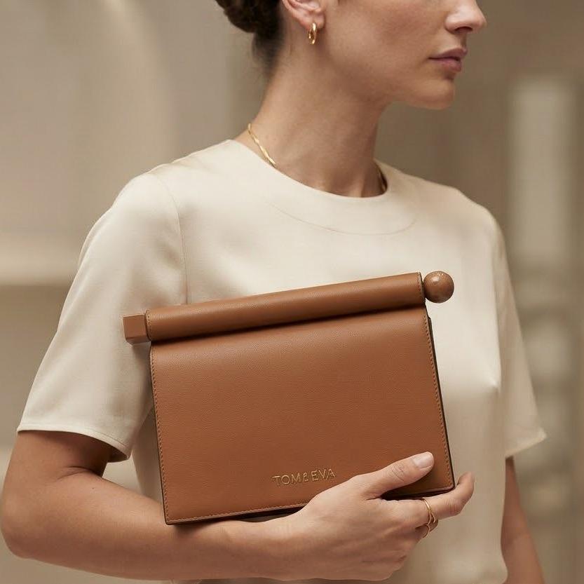 Sac à Main Femme en Cuir TOM & EVA – Camel #TE1027