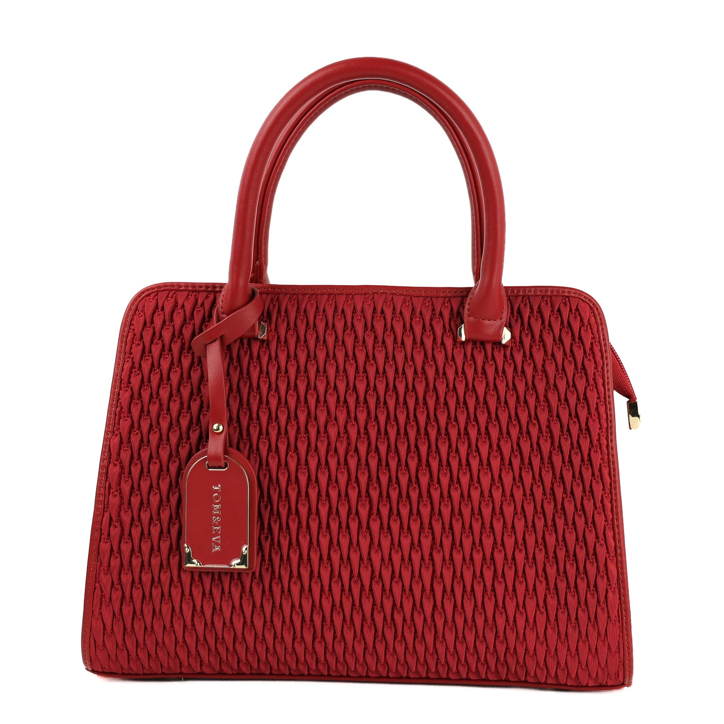 Sac à Main Femme en Cuir TOM & EVA – Bordeaux #TE1024